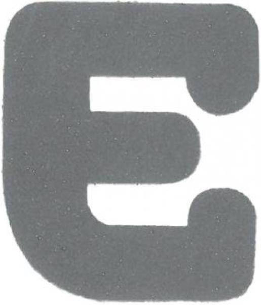 Bügelapplikation Reflex Buchstabe E  30x34mm